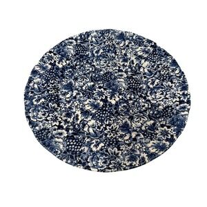 Vintage W.H. Grindley Promesse Dinner Plate 10.25"  Blue and White Floral